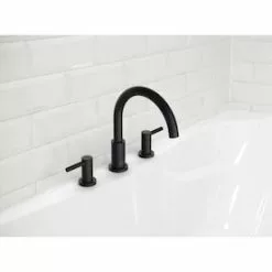 Valspar Jacuzzi Duncan 2-Handle Deck Mount Roman Bathtub Faucet (Valve Included)