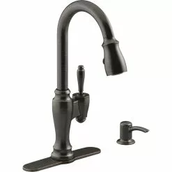 In Stock Hardwarestore Delivery Arsdale Single-Handle Pull-Down Sprayer Kitchen Faucet With Soap/Lotion Dispenser In Vibrant Stainless -Bath and Faucet shop 7403b57f27017c0a77f27b8aae6e8ff4 1800x1800