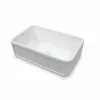 Square D Bante Duo 31-in X 18.8-in White Single Bowl Undermount Apron Front/Farmhouse Residential Kitchen Sink -Bath and Faucet shop 7503021095022 1800x1800