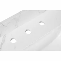In Stock Hardwarestore Delivery 43 In. W X 22 In. D X 0.75 In. H Engineered Marble Vanity Top In Calacatta White With White Basin -Bath and Faucet shop 751d41afaced23da233be121c05bfd58 1800x1800