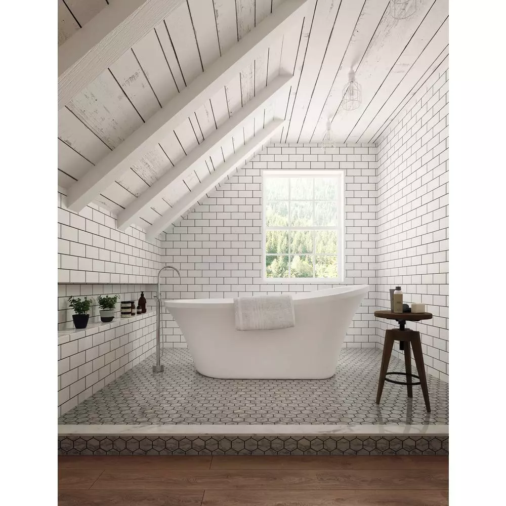 In Stock Hardwarestore Delivery Athena Single-Handle Floor-Mounted Roman Tub Faucet With Hand Shower In Brushed Nickel 12 In Stock Hardwarestore Delivery Athena Single-Handle Floor-Mounted Roman Tub Faucet With Hand Shower In Brushed Nickel - Image 10