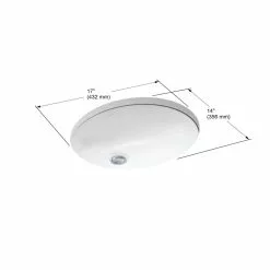 KOHLER Caxton Vitreous China Undermount Bathroom Sink In White With Overflow Drain -Bath and Faucet shop 765093845319eab1b7957cc3953de86e 1800x1800