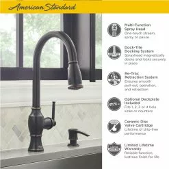 In Stock Hardwarestore Delivery Marchand Single Handle Pull-Down Sprayer Kitchen Faucet In Legacy Bronze -Bath and Faucet shop 76836c3467be364a82782807b8bd95d0 1800x1800