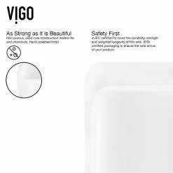 VIGO Amaryllis Matte Stone Vessel Bathroom Sink In White With Niko Faucet In Matte Gold 20 VIGO Amaryllis Matte Stone Vessel Bathroom Sink In White With Niko Faucet In Matte Gold -Bath and Faucet shop 76dffbe732399bf00d06cb8fcb785107 1800x1800