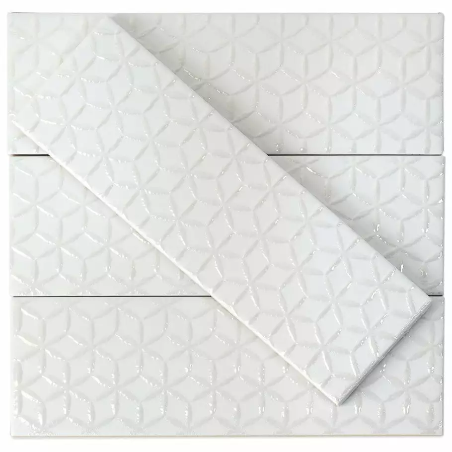 Bond Tile Wembley Snowflake 3 In. X 9 In. Matte Ceramic Subway Wall Tile (30 Pieces 5.16 Sq. Ft. / Box) 5 Bond Tile Wembley Snowflake 3 In. X 9 In. Matte Ceramic Subway Wall Tile (30 Pieces 5.16 Sq. Ft. / Box) - Image 3