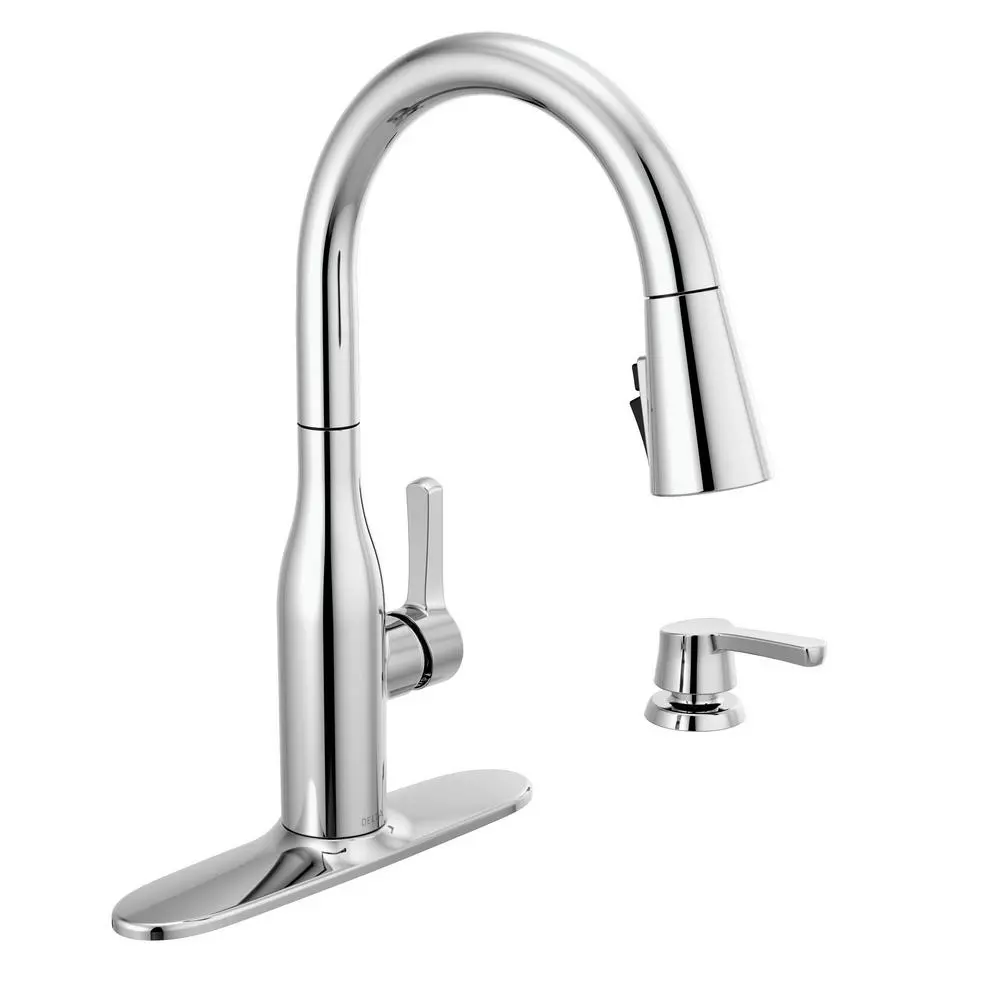In Stock Hardwarestore Delivery Marca Single-Handle Pull-Down Sprayer Kitchen Faucet With ShieldSpray Technology In Champagne Bronze 15 In Stock Hardwarestore Delivery Marca Single-Handle Pull-Down Sprayer Kitchen Faucet With ShieldSpray Technology In Champagne Bronze - Image 13