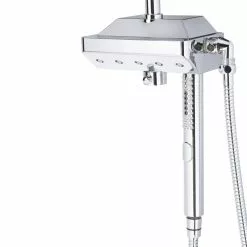 In Stock Hardwarestore Delivery 5-spray 12 In. Dual Shower Head And Handheld Shower Head With Body Spray In Chrome -Bath and Faucet shop 78102d6f3296b435513d48734f3e0ac9 1800x1800