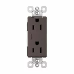 Legrand Radiant Dark Bronze 15-Amp Decorator Tamper Resistant Residential Outlet