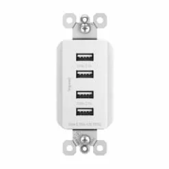 Legrand Radiant White 15-Amp Decorator Residential Usb