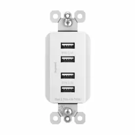 Legrand Radiant White 15-Amp Decorator Residential Usb 3 Legrand Radiant White 15-Amp Decorator Residential Usb