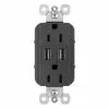 Legrand Radiant Black 15-Amp Decorator Tamper Resistant Residential Usb Outlet -Bath and Faucet shop 785007038910 1800x1800
