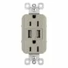 Legrand Radiant Nickel 15-Amp Decorator Tamper Resistant Residential Usb Outlet -Bath and Faucet shop 785007038941 1800x1800
