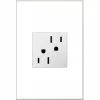 Legrand Adorne White 15-Amp Square Tamper Resistant Residential Outlet