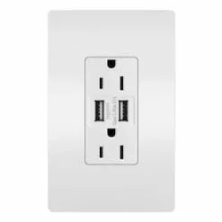Legrand Radiant White 15-Amp Decorator Tamper Resistant With Wall Plate Residential Usb Outlet
