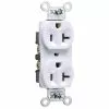 Legrand White 20-Amp Duplex Commercial Outlet
