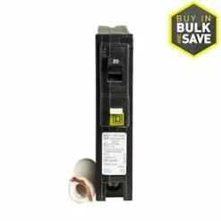 Square D Homeline 20-Amp 1-Pole Combination Arc Fault Circuit Breaker