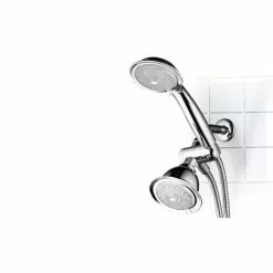 HotelSpa Chrome 24-Spray Dual Shower Head 2.5-GPM (9.5-LPM) -Bath and Faucet shop 786696014988 07877383 1800x1800