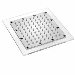 HotelSpa Chrome 1-Spray Rain Shower Head 2.5-GPM (9.5-LPM) 11 HotelSpa Chrome 1-Spray Rain Shower Head 2.5-GPM (9.5-LPM) -Bath and Faucet shop 786696016777 08871362 1800x1800