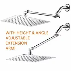 HotelSpa Hotel Spa Chrome 1-Spray Rain Shower Head 2.5-GPM (9.5-LPM) 18 HotelSpa Hotel Spa Chrome 1-Spray Rain Shower Head 2.5-GPM (9.5-LPM) -Bath and Faucet shop 786696016821 07982644 1800x1800