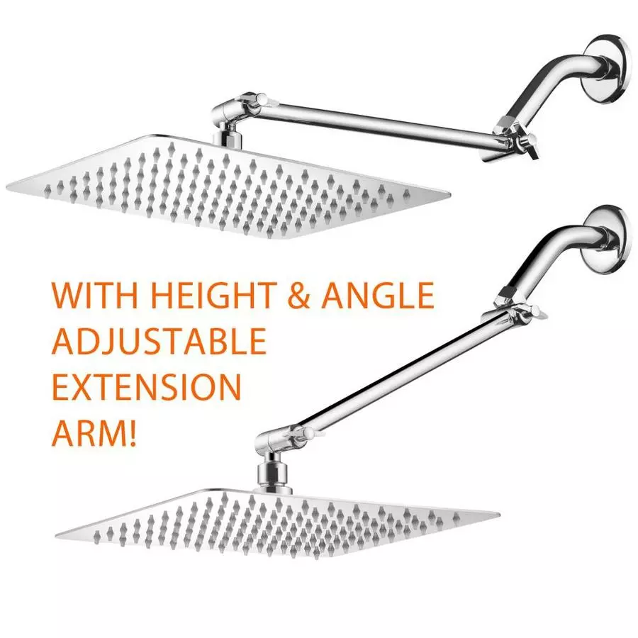 HotelSpa Hotel Spa Chrome 1-Spray Rain Shower Head 2.5-GPM (9.5-LPM) 9 HotelSpa Hotel Spa Chrome 1-Spray Rain Shower Head 2.5-GPM (9.5-LPM) - Image 7