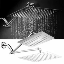 HotelSpa Hotel Spa Chrome 1-Spray Rain Shower Head 2.5-GPM (9.5-LPM) 17 HotelSpa Hotel Spa Chrome 1-Spray Rain Shower Head 2.5-GPM (9.5-LPM) -Bath and Faucet shop 786696016821 07982647 1800x1800