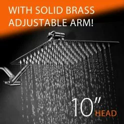 HotelSpa Hotel Spa Chrome 1-Spray Rain Shower Head 2.5-GPM (9.5-LPM) 16 HotelSpa Hotel Spa Chrome 1-Spray Rain Shower Head 2.5-GPM (9.5-LPM) -Bath and Faucet shop 786696016821 07982648 1800x1800