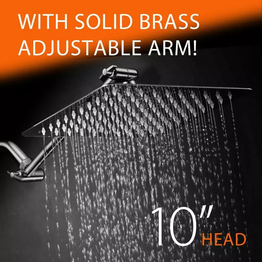 HotelSpa Hotel Spa Chrome 1-Spray Rain Shower Head 2.5-GPM (9.5-LPM) 7 HotelSpa Hotel Spa Chrome 1-Spray Rain Shower Head 2.5-GPM (9.5-LPM) - Image 5