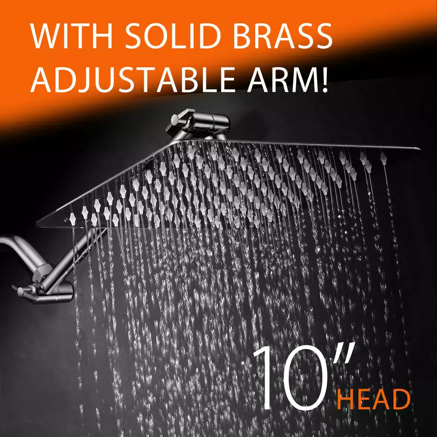 HotelSpa Hotel Spa Chrome 1-Spray Rain Shower Head 2.5-GPM (9.5-LPM) 10 HotelSpa Hotel Spa Chrome 1-Spray Rain Shower Head 2.5-GPM (9.5-LPM) - Image 8