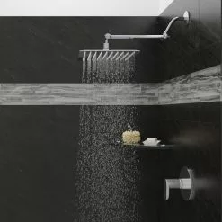 HotelSpa Hotel Spa Chrome 1-Spray Rain Shower Head 2.5-GPM (9.5-LPM) 14 HotelSpa Hotel Spa Chrome 1-Spray Rain Shower Head 2.5-GPM (9.5-LPM) -Bath and Faucet shop 786696016821 12237348 1800x1800