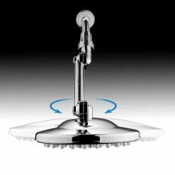 HotelSpa High Pressure Chrome 1-Spray Rain Shower Head 2.5-GPM (9.5-LPM) 18 HotelSpa High Pressure Chrome 1-Spray Rain Shower Head 2.5-GPM (9.5-LPM) -Bath and Faucet shop 786696016913 07982686 1800x1800