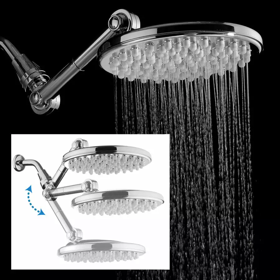 HotelSpa High Pressure Chrome 1-Spray Rain Shower Head 2.5-GPM (9.5-LPM) 7 HotelSpa High Pressure Chrome 1-Spray Rain Shower Head 2.5-GPM (9.5-LPM) - Image 5