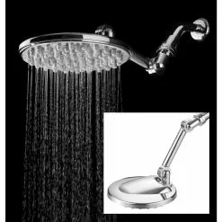 HotelSpa High Pressure Chrome 1-Spray Rain Shower Head 2.5-GPM (9.5-LPM) 16 HotelSpa High Pressure Chrome 1-Spray Rain Shower Head 2.5-GPM (9.5-LPM) -Bath and Faucet shop 786696016913 07982689 1800x1800