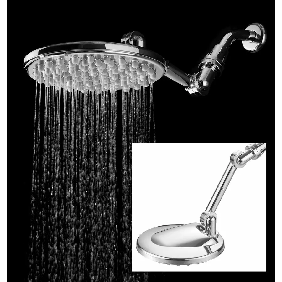 HotelSpa High Pressure Chrome 1-Spray Rain Shower Head 2.5-GPM (9.5-LPM) 6 HotelSpa High Pressure Chrome 1-Spray Rain Shower Head 2.5-GPM (9.5-LPM) - Image 4
