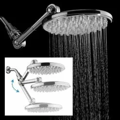 HotelSpa High Pressure Chrome 1-Spray Rain Shower Head 2.5-GPM (9.5-LPM) 22 HotelSpa High Pressure Chrome 1-Spray Rain Shower Head 2.5-GPM (9.5-LPM) -Bath and Faucet shop 786696016913 10650309 1800x1800
