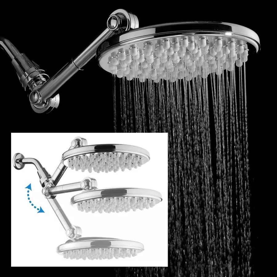 HotelSpa High Pressure Chrome 1-Spray Rain Shower Head 2.5-GPM (9.5-LPM) 12 HotelSpa High Pressure Chrome 1-Spray Rain Shower Head 2.5-GPM (9.5-LPM) - Image 10