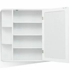 In Stock Hardwarestore Delivery 6.5 In. X 25 In. X 26 In. White Multipurpose Wall Surface Mount Bathroom Storage Medicine Cabinet With Mirror -Bath and Faucet shop 7867babb84ac433a46afd7299d5bdaef 1800x1800