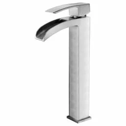 ANZZI Mezzo Series Deco-Glass Vessel Sink In Slumber Wisp With Key Faucet In Brushed Nickel -Bath and Faucet shop 78e8f1e2fe686f8659c39e1250faf9b1 1800x1800