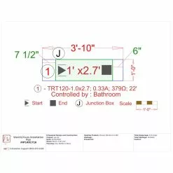 WarmlyYours TempZone 3 Ft. X 11.5 In. 120-Volt Radiant Floor Heating Mat For Shower Bench (Covers 2.9 Sq. Ft.) -Bath and Faucet shop 791e2e2b89aac67b75b54cf601b82759 1800x1800