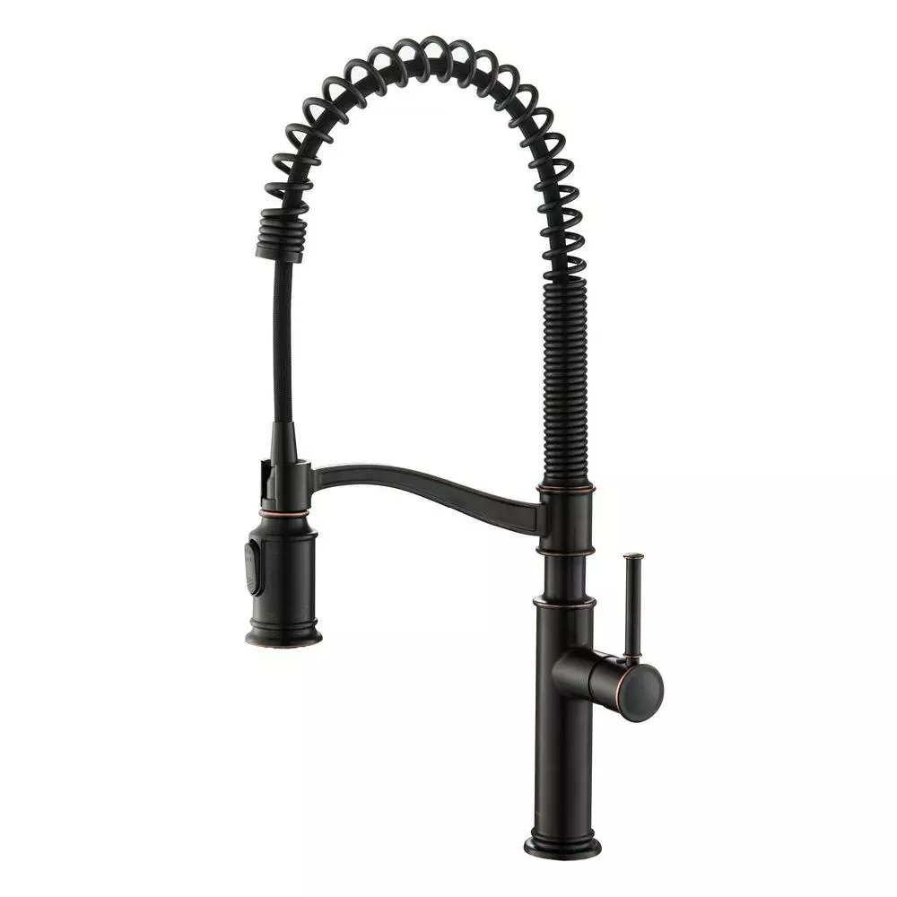 In Stock Hardwarestore Delivery Sellette Single-Handle Pull-Down Sprayer Kitchen Faucet With Dual Function Sprayhead In Oil Rubbed Bronze 3 In Stock Hardwarestore Delivery Sellette Single-Handle Pull-Down Sprayer Kitchen Faucet With Dual Function Sprayhead In Oil Rubbed Bronze