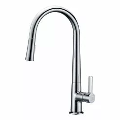 In Stock Hardwarestore Delivery Orbital Single-Handle Pull-Down Sprayer Kitchen Faucet In Polished Chrome