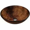 VIGO Russet Handmade Countertop Glass Round Vessel Bathroom Sink -Bath and Faucet shop 7a611d0f1dc4871d308b3ca0b4a8c898 1800x1800