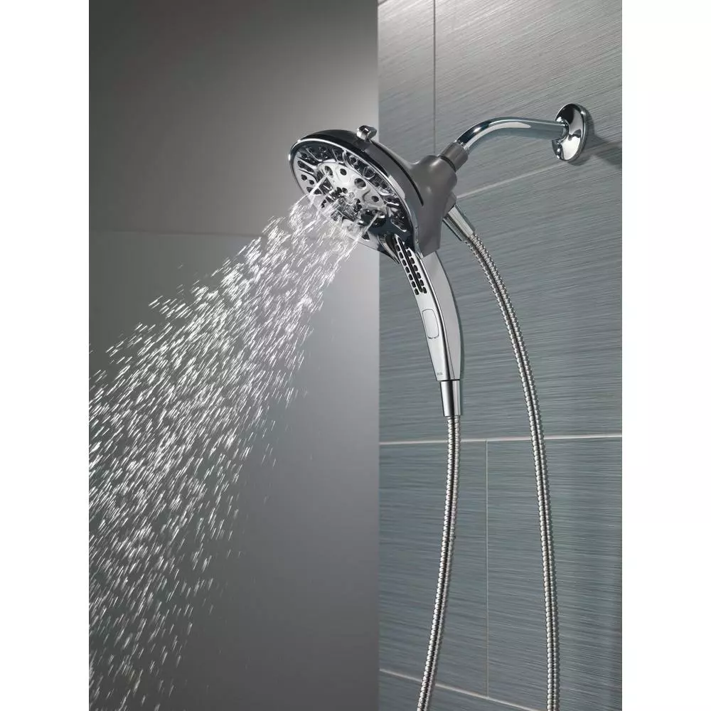 In Stock Hardwarestore Delivery In2ition Two-in-One 5-Spray 6 In. Dual Wall Mount Fixed And Handheld Shower Head In Chrome 13 In Stock Hardwarestore Delivery In2ition Two-in-One 5-Spray 6 In. Dual Wall Mount Fixed And Handheld Shower Head In Chrome - Image 11