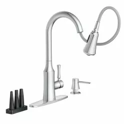 In Stock Hardwarestore Delivery Venango Single-Handle Pull-Down Sprayer Kitchen Faucet With Reflex And Power Clean Attachments In Chrome -Bath and Faucet shop 7bb42656f96dafd63630bb4ebf64f47e 1800x1800