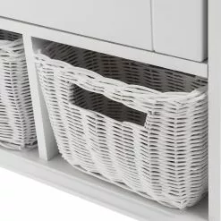 In Stock Hardwarestore Delivery 21 In. X 29 In. Wood Surface Mount Medicine Cabinet With Baskets In White With Beveled Mirror -Bath and Faucet shop 7c98fad29e41c41f514d9be0d070b4fe 1800x1800