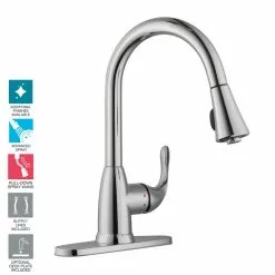 In Stock Hardwarestore Delivery Market Single-Handle Pull-Down Sprayer Kitchen Faucet In Chrome -Bath and Faucet shop 7d48e94bae5068c5bc23884ab5c90d01 1800x1800