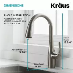 In Stock Hardwarestore Delivery Esina Single-Handle Pull-Down Sprayer Kitchen Faucet With Dual Function Sprayhead In All-Brite Spot Free Stainless Steel 18 In Stock Hardwarestore Delivery Esina Single-Handle Pull-Down Sprayer Kitchen Faucet With Dual Function Sprayhead In All-Brite Spot Free Stainless Steel -Bath and Faucet shop 7d8f8509bd1265ef37436dee419f84fc 1800x1800