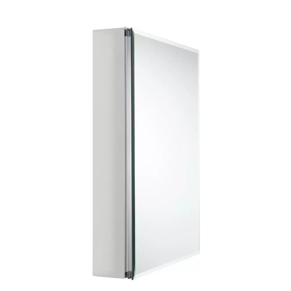 In Stock Hardwarestore Delivery 20 In. X 26 In. Recessed Or Surface-Mount Bathroom Medicine Cabinet With Beveled Mirror In Silver 5 In Stock Hardwarestore Delivery 20 In. X 26 In. Recessed Or Surface-Mount Bathroom Medicine Cabinet With Beveled Mirror In Silver - Image 3