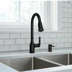 In Stock Hardwarestore Delivery Milton Single-Handle Pull-Down Sprayer Kitchen Faucet With Reflex And Power Clean Attachments In Mediterranean Bronze -Bath and Faucet shop 7f564ff69269d8b0f52ab3a32f50f954 1800x1800