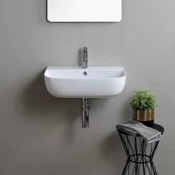 Nameeks Glam Wall Mounted Bathroom Sink In White -Bath and Faucet shop 7f58a76e3755dd59698fdaa36404b8ca 1800x1800