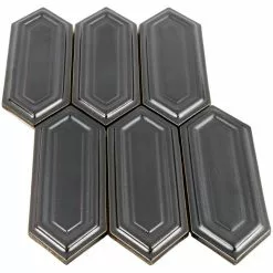 Bond Tile Divine Gunmetal Hexagon 9.5 In. X 15.5 In. Glazed Ceramic Mosaic Tile (1.02 Sq. Ft. / Sheet) 12 Bond Tile Divine Gunmetal Hexagon 9.5 In. X 15.5 In. Glazed Ceramic Mosaic Tile (1.02 Sq. Ft. / Sheet) -Bath and Faucet shop 7f84a918 ffbb 4cf9 8b90 30d34aac9982.c7eee6843f5076d2cdd1da705c56e772 1800x1800